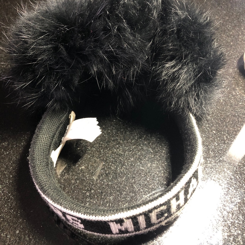 Michael Kors Black Signature Headband Ear Muffs
